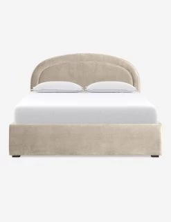 Newbery Platform Bed 34 Newbery Platform Bed -Furniture Store NewberyPlatformBed Oatmeal Velvet Queen L04731295023 Product