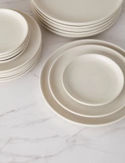 Pacifica Plate Set (18-Pieces) By Casafina (Dinner + Salad + Bread) -Furniture Store PacificaDinnerware 18 PieceSet byCasafina withCerealBowl Vanilla L0467268 2246