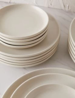 Pacifica Plate Set (18-Pieces) By Casafina (Dinner + Salad + Bread) -Furniture Store PacificaDinnerware 18 PieceSet byCasafina withCerealBowl Vanilla L0467268 2248