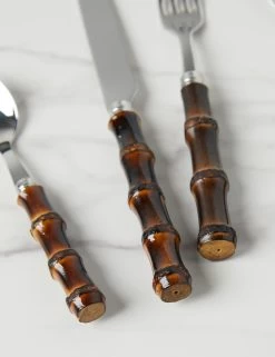 Panda Flatware 5-Piece Set By Sabre 13 Panda Flatware 5-Piece Set By Sabre -Furniture Store PandaFlatwarebySabre DarkBamboo A0656944 4755 Product