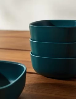 Pia Small Bowl (Set Of 4) By Ekobo 15 Pia Small Bowl (Set Of 4) By Ekobo -Furniture Store PiaSmallBowl BlueAbyss Setof4 3896