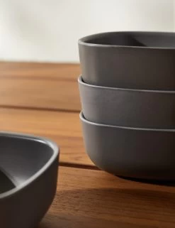 Pia Small Bowl (Set Of 4) By Ekobo 11 Pia Small Bowl (Set Of 4) By Ekobo -Furniture Store PiaSmallBowl Smoke Setof4 3884