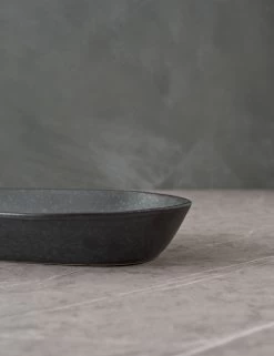 Weilan Large Serving Dish -Furniture Store PionLargeServingDish Black BrownbyHouseDoctor 12161