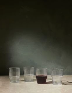 Ripple Glasses (Set Of 4) By Ferm Living