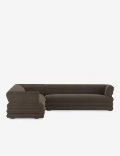 Babs Corner Sectional Sofa By Sarah Sherman Samuel -Furniture Store SSSStackedSectional Black BrownBasketweave 3