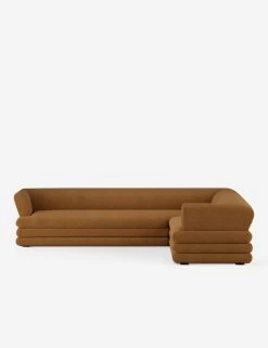 Babs Corner Sectional Sofa By Sarah Sherman Samuel -Furniture Store SSSStackedSectional GingerMiniCorduroy 1