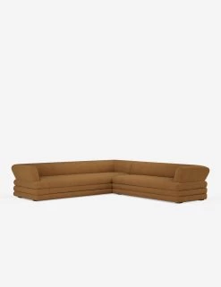 Babs Corner Sectional Sofa By Sarah Sherman Samuel -Furniture Store SSSStackedSectional GingerMiniCorduroy 2
