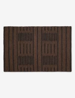 Shere Handwoven Indoor / Outdoor Rug By Sarah Sherman Samuel -Furniture Store ShereIndoorOutdoorRug Brown2 x3 A0657070
