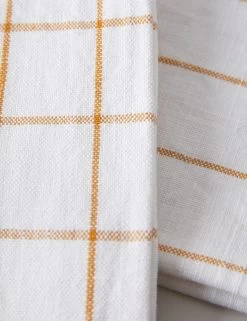 Simple Kitchen Towels (set Of 2) By Farmhouse Pottery -Furniture Store SimpleKitchenTowels WhitewithOchre 16326