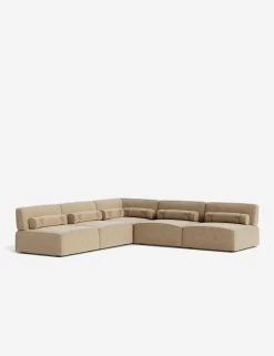 Solana Corner Sectional Sofa By Eny Lee Parker -Furniture Store SolanaCornerSectionalSofa BrieVelvet120 WithBolster L0469138 Side 2