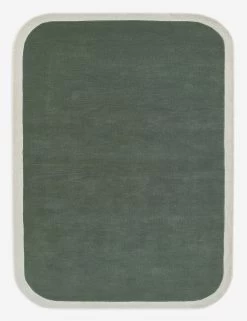 Boswell Hand-Tufted Wool Rug -Furniture Store TAL 01GRN topdown