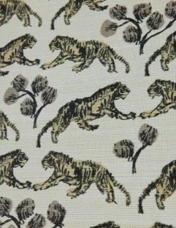 Tiger Grasscloth Wallpaper By Sarah Sherman Samuel -Furniture Store TigerGrassclothWallpaper Ivory A0655823 00003