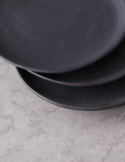 Weilan Cake Plate (Set Of 4) -Furniture Store WeilanCakePlate Setof4 Black Brown 14816