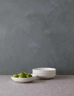 Weilan Low Bowl (Set Of 4) -Furniture Store WeilanLowBowl Setof4 White Grey 0086
