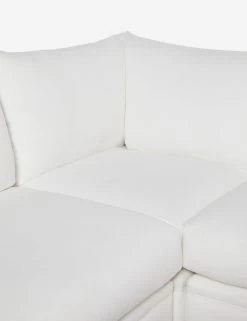 Winona Armless Corner Sectional Sofa -Furniture Store WinonaArmless3PieceChaiseSectionalLAF WhitePerformance 12860 1