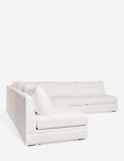 Winona Armless Corner Sectional Sofa -Furniture Store WinonaArmless3PieceCornerSectional NevisIvory 12865 SITECROP