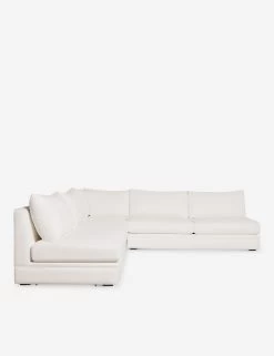 Winona Armless Corner Sectional Sofa -Furniture Store WinonaArmless3PieceCornerSectional NevisIvory 12866 SITECROP