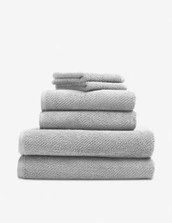 Air Weight Towel Set By Coyuchi -Furniture Store air weight fog 6 piece set 2