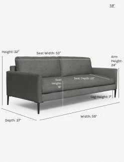 Allisen Sofa -Furniture Store allisen sofa charcoal 59