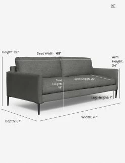 Allisen Sofa -Furniture Store allisen sofa charcoal 76