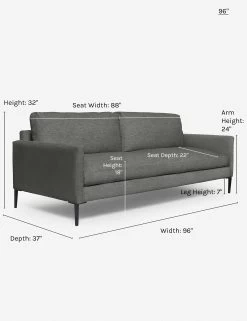 Allisen Sofa -Furniture Store allisen sofa charcoal 96