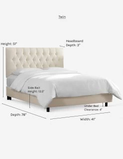 Amarise Bed -Furniture Store amarise bed talc twin