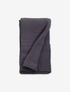 Arrowhead Textured Cotton Blanket By Pom Pom At Home -Furniture Store arrowheadthrowslate