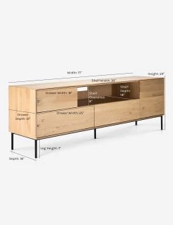 Bari Media Console -Furniture Store bari media console 1