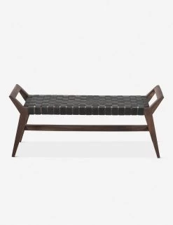 Glendora Leather Bench