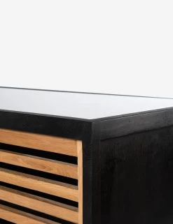 Blythe Media Console -Furniture Store blythe media console black and oak 1