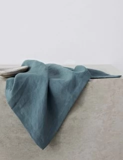 Linen Table Napkins (Set Of 4) By Cultiver -Furniture Store cultiver linen table napkins set of 4 bluestone 1