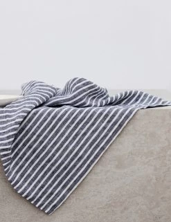 Linen Table Napkins (Set Of 4) By Cultiver -Furniture Store cultiver linen table napkins set of 4 indigo stripe 1