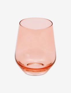 Stemless Wine Glass, (Set Of 6) By Estelle Colored Glass -Furniture Store estelle stemware pink 301 677f8493 e049 4473 adc0 ff871f5733f7