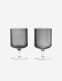 Ripple Wine Glasses (Set Of 2) By Ferm Living -Furniture Store fermLIVING AW19 RippleWineGlasses 100489112 1 Product