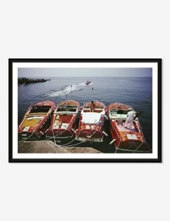 Waterskiing From The Hotel Du Cap-Eden-Roc Photography Print By Slim Aarons