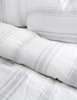 Jackson Linen Duvet By Pom Pom At Home -Furniture Store jackson white ocean detail