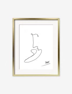 Kiss Print By Damienne Merlina -Furniture Store kiss gold frame 1