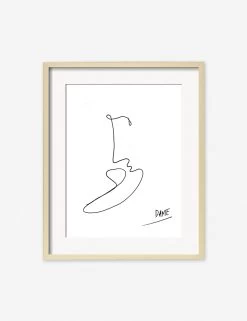 Kiss Print By Damienne Merlina -Furniture Store kiss natural frame 1