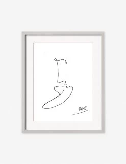 Kiss Print By Damienne Merlina -Furniture Store kiss silver frame 1