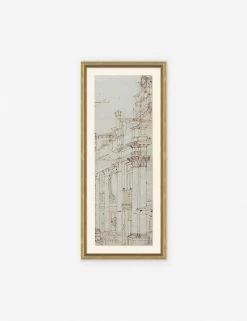 Canaletto Drawing Prints (Set Of 2) -Furniture Store lulu 20 0006b