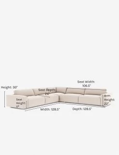 Mackenzie Corner Sectional Sofa -Furniture Store mackenzie corner sectional sofa ivory