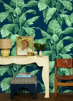 Pacifico Palm Peel + Stick Wallpaper By Nathan Turner -Furniture Store pacifico palm removable wallpaper by nathan turner indigo 1 33b5cbc4 d136 4341 b212 16d1d8fa02e1