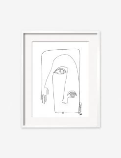 Picasso Print By Damienne Merlina -Furniture Store picasso white frame 1