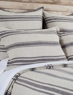 Jackson Linen Duvet By Pom Pom At Home -Furniture Store pom pom at home jackson duvet flax and midnight 1 1