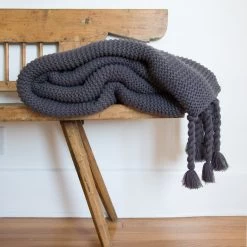 Trestles Chunky Knit Throw By Pom Pom At Home 10 Trestles Chunky Knit Throw By Pom Pom At Home -Furniture Store pom pom at home trestles throw midnight 1