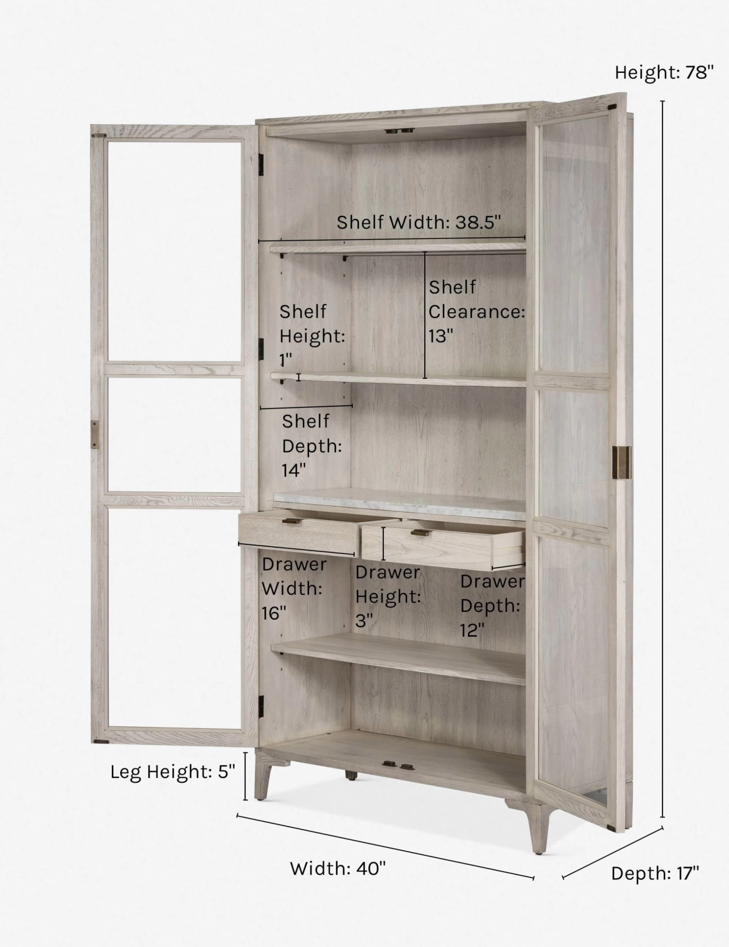 Ryden Curio Cabinet 6 Ryden Curio Cabinet - Image 6