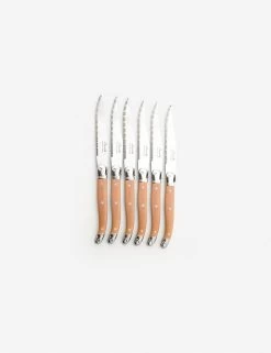 Knife Set By Laguiole 6 Knife Set By Laguiole -Furniture Store set of 6 ivory knives edit 1024x1024 1