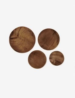 Shallow Dish, Teak Root (Set Of 4) -Furniture Store ss19 silo teakrootshallowdish2 edit 1 1